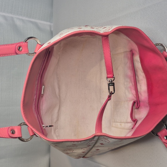 MCM Pink & White Tote Bag - Picture 10 of 17